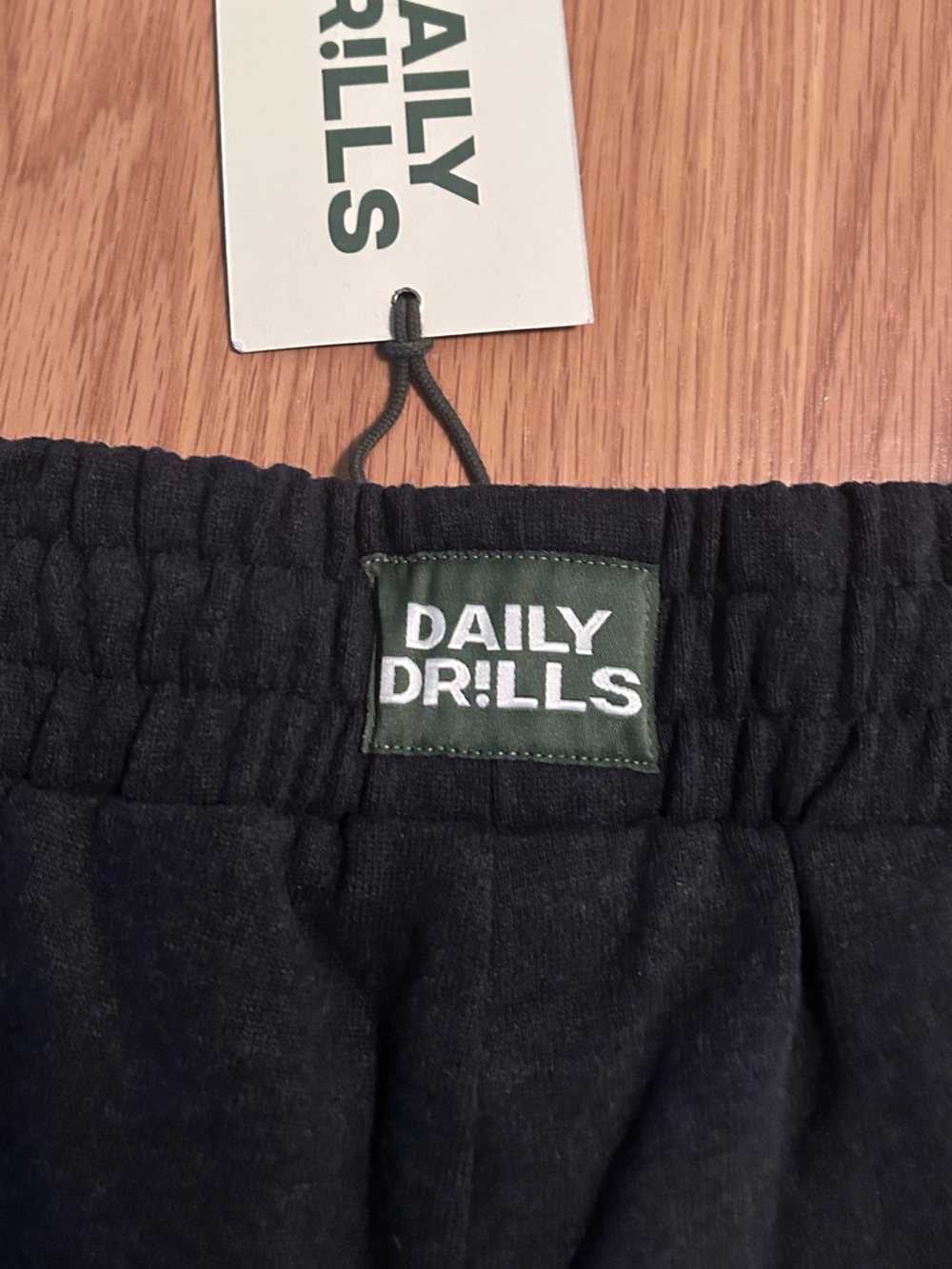Daily Drills Fleece Super Shorts - Charcoal Grey Size M/L NWT - Picture 8 of 12